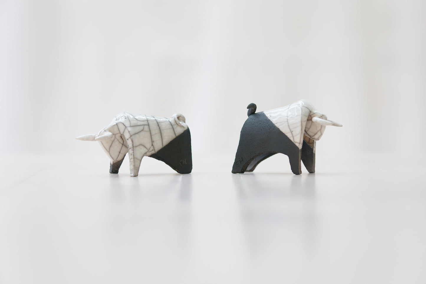 Raku - Duo Taureaux